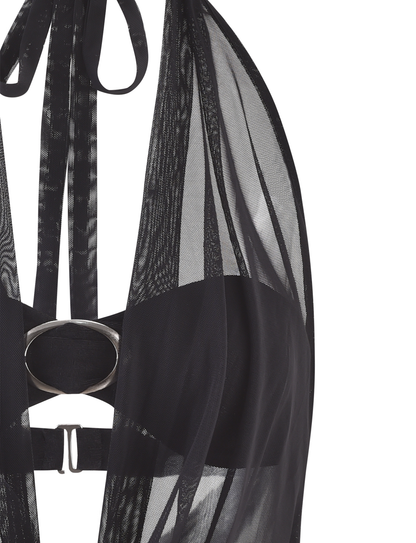 MAKENA TWO-PIECE TOP - BLACK