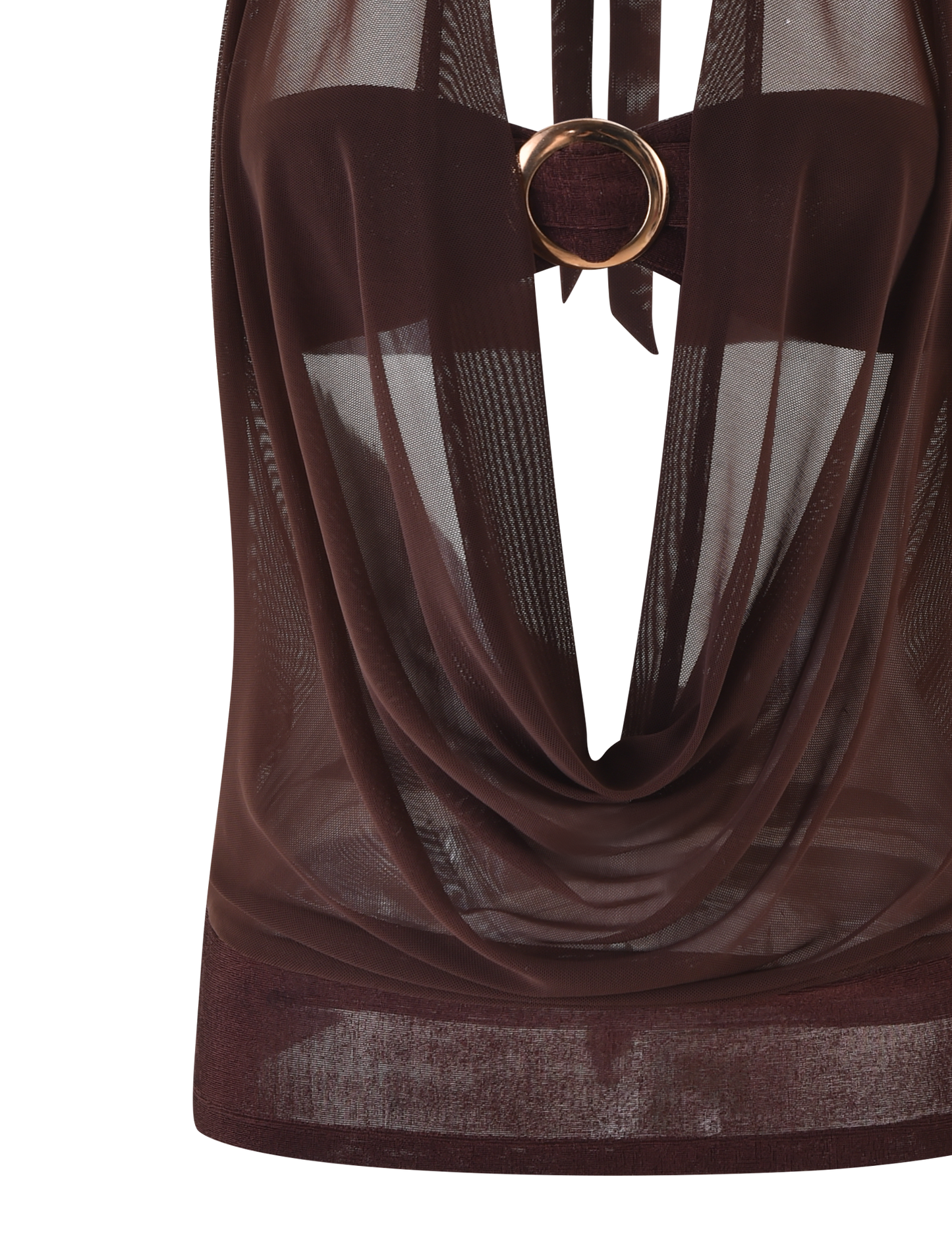 MAKENA TWO-PIECE TOP - BROWN : CHOCOLATE