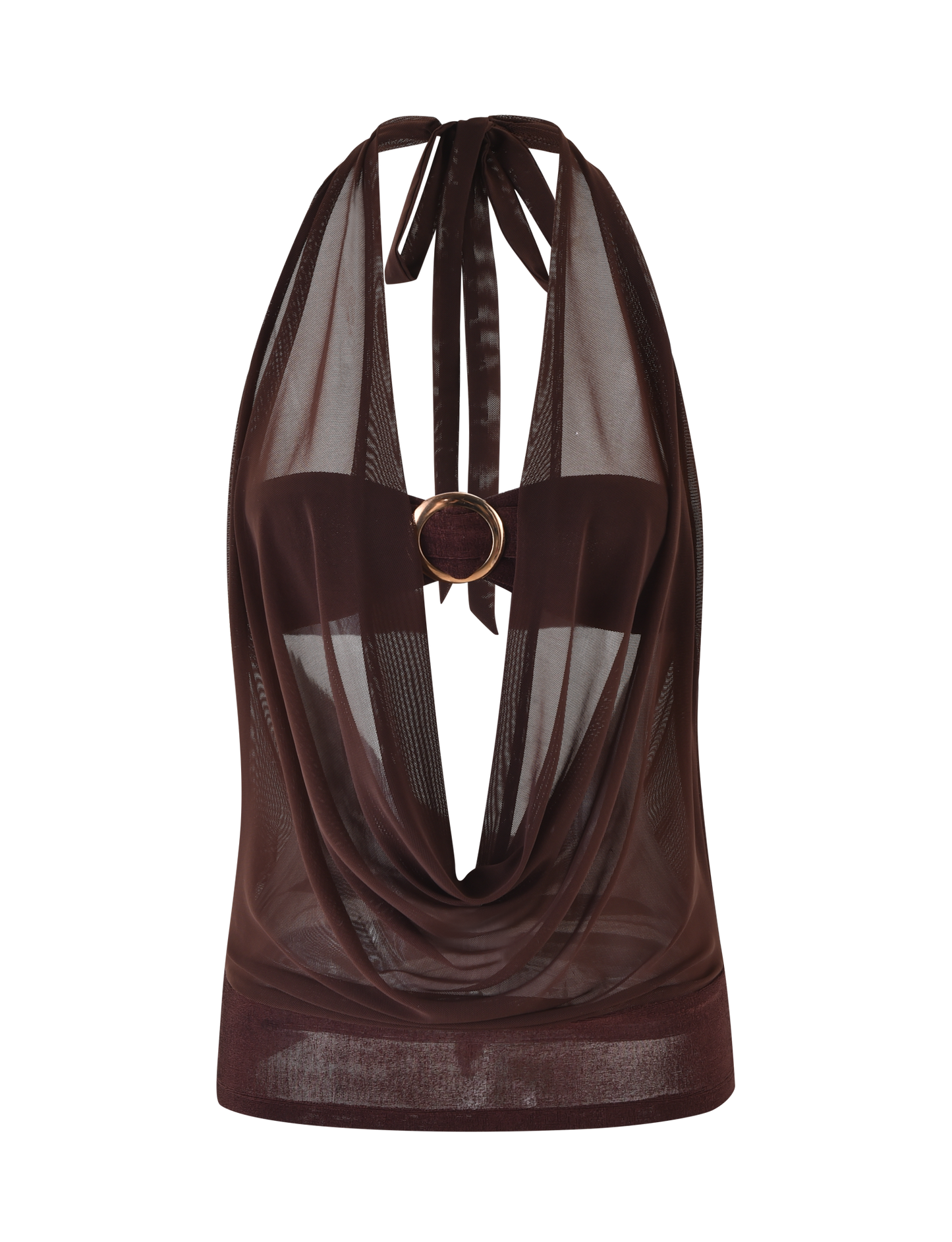 MAKENA TWO-PIECE TOP - BROWN : CHOCOLATE