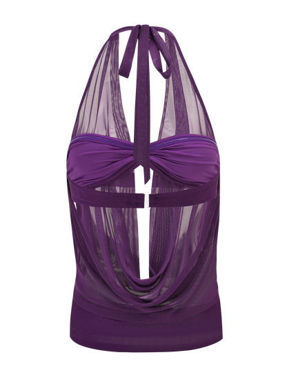 MAKENA TWO-PIECE TOP - PURPLE