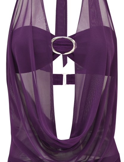 MAKENA TWO-PIECE TOP - PURPLE