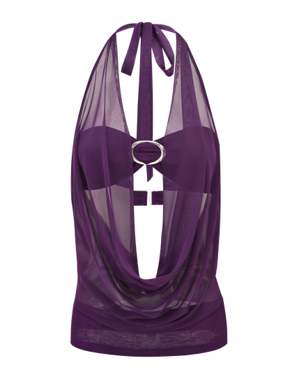 MAKENA TWO-PIECE TOP - PURPLE