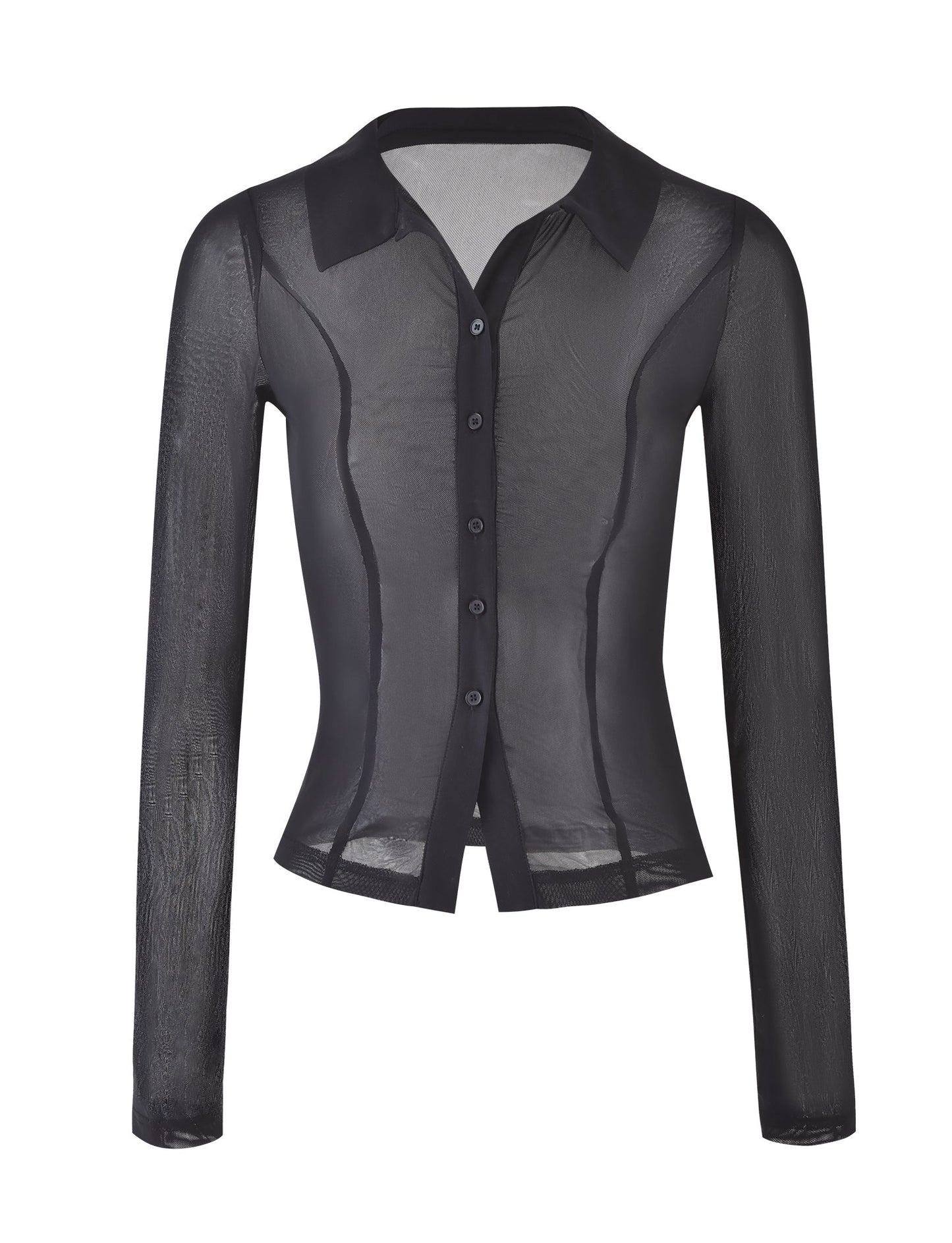 AHLING LONG SLEEVE TOP - BLACK
