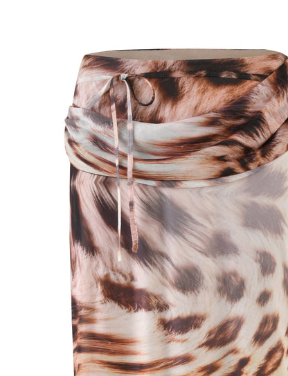 PEARL MAXI SKIRT - NEUTRAL : LEOPARD : LEOPARD HAZE