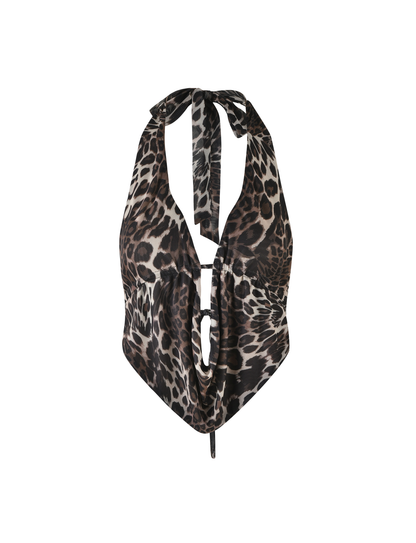 PEARL TOP - MULTI : LEOPARD