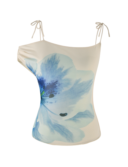 LILLIAN TOP - WHITE : CREAM : FLORAL