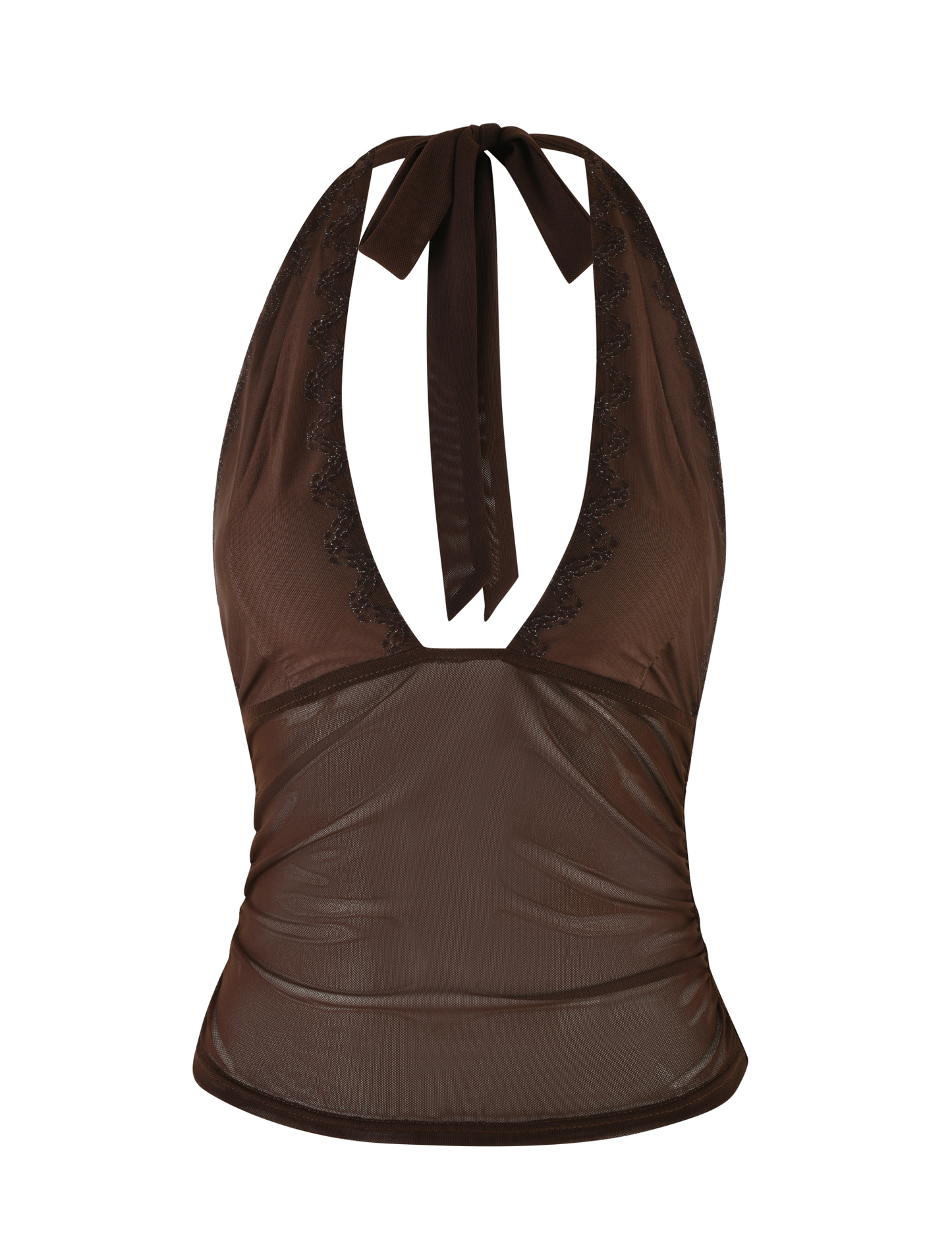 BRESILY TOP - BROWN : CHOCOLATE
