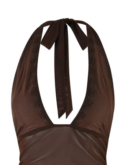 BRESILY TOP - BROWN : CHOCOLATE