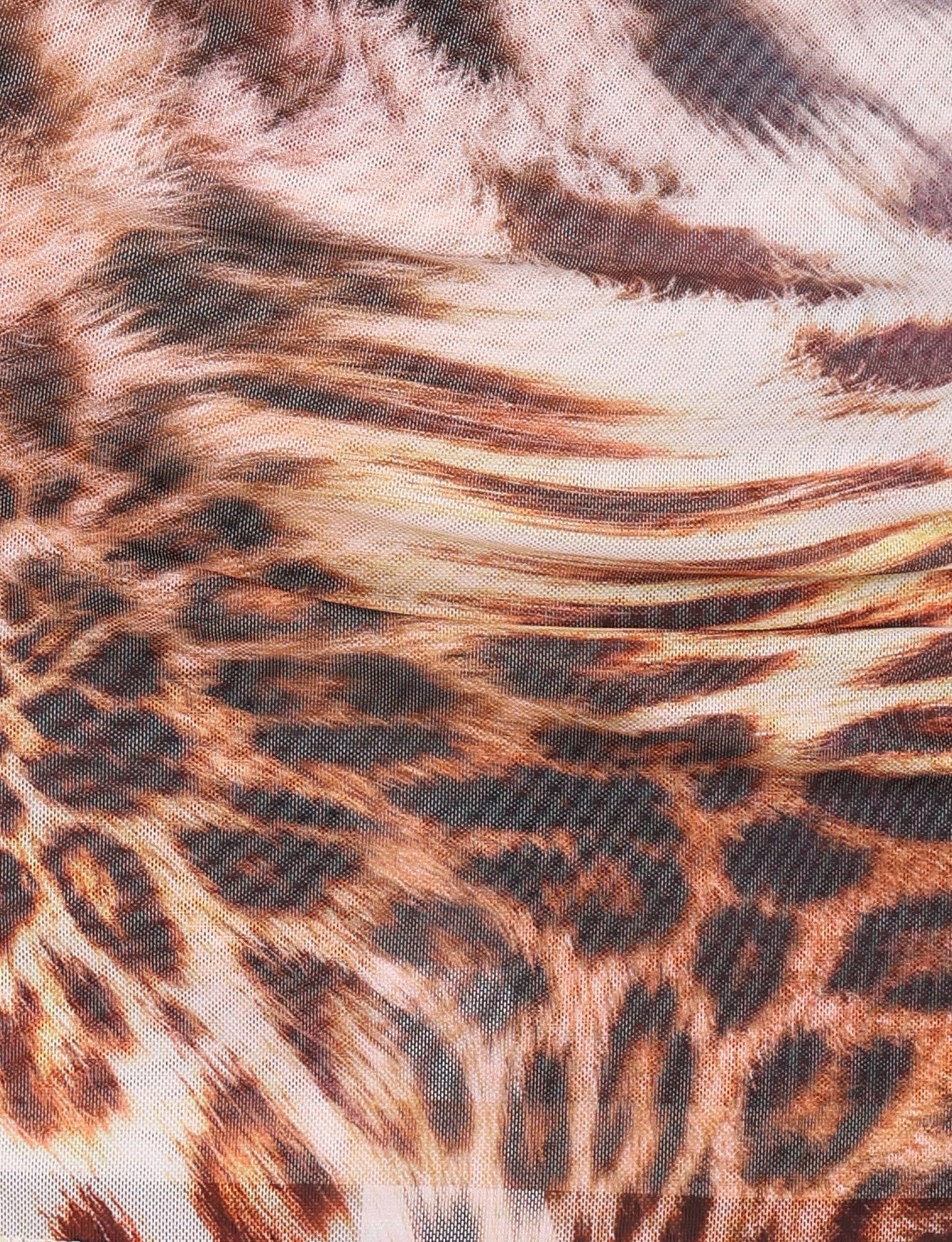 KALILAH MINI DRESS - NEUTRAL : LEOPARD HAZE