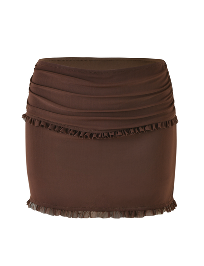 GINNY SKORT - BROWN : CHOCOLATE