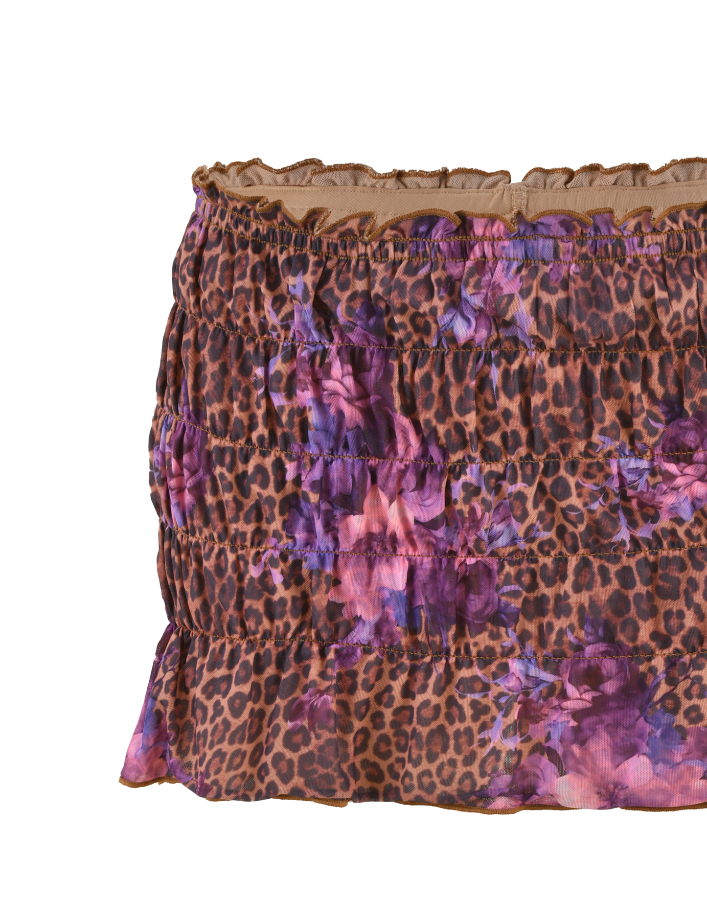 HOLLIS SKORT - NEUTRAL : FLORAL : FLORAL LEOPARD