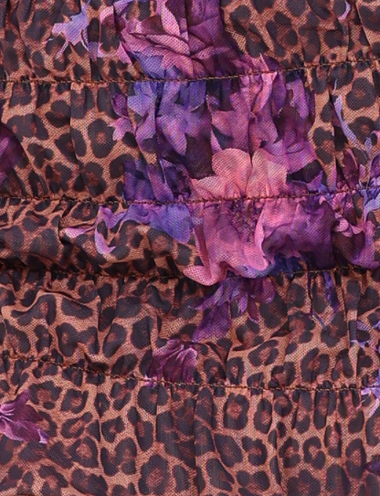 HOLLIS SKORT - NEUTRAL : FLORAL : FLORAL LEOPARD