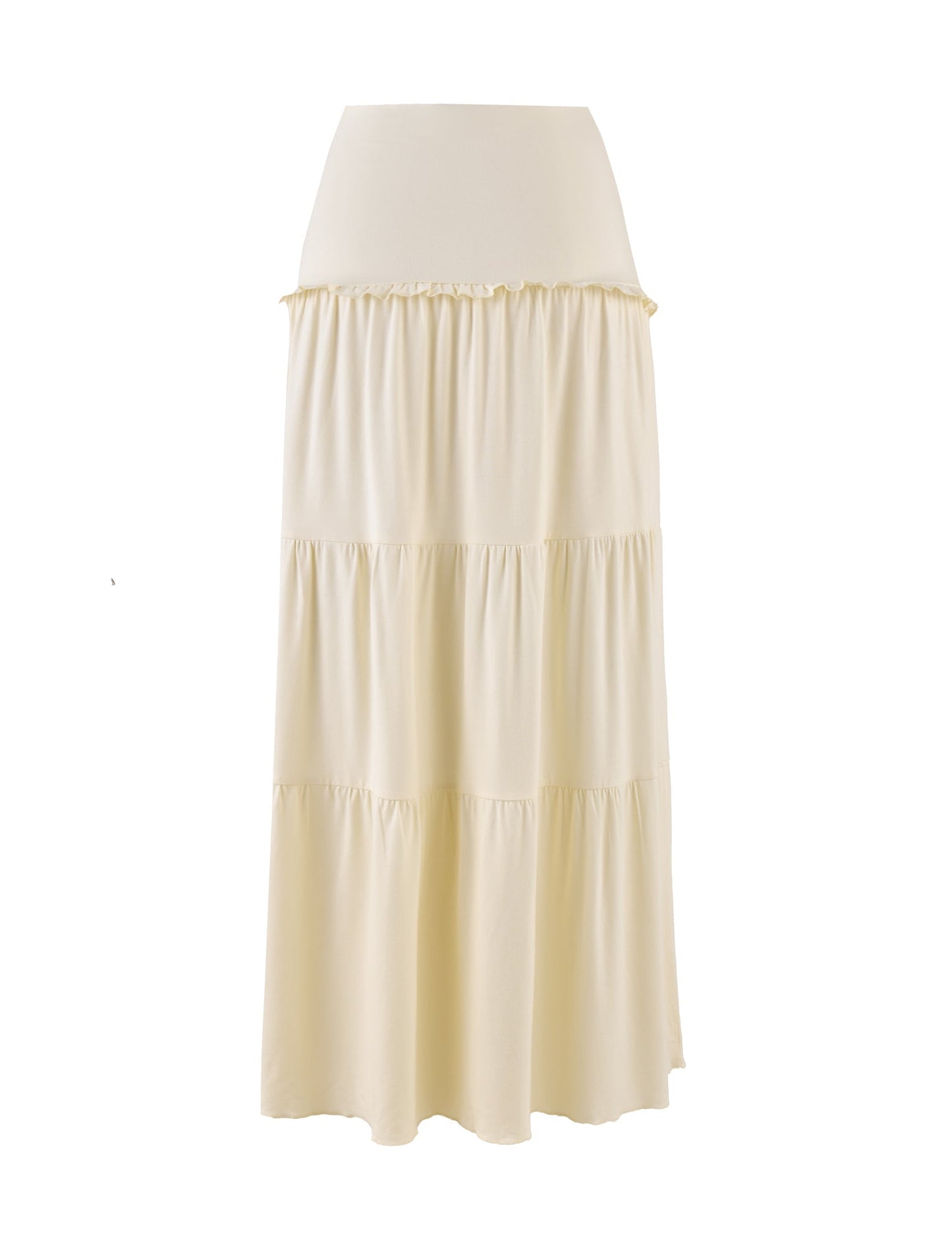 KATYA MAXI SKIRT - WHITE : CREAM