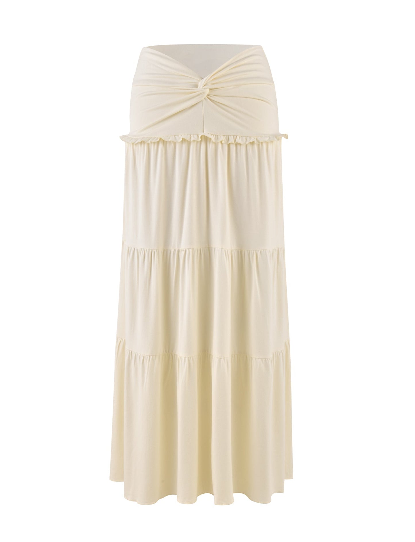 KATYA MAXI SKIRT - WHITE : CREAM
