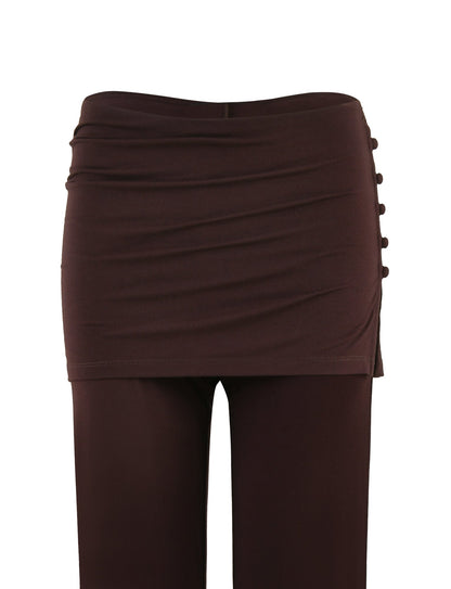 LEILANI PANT - BROWN : CHOCOLATE
