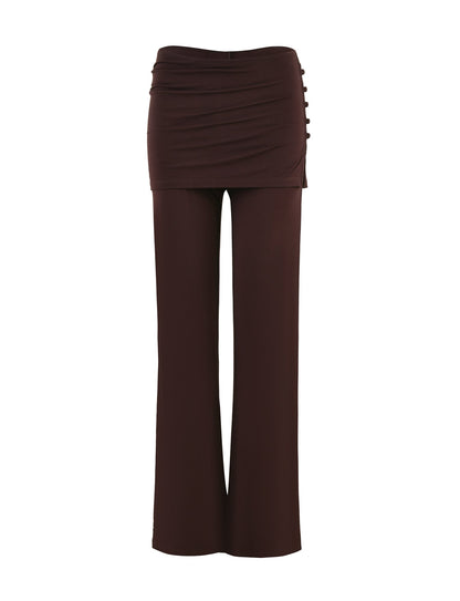 LEILANI PANT - BROWN : CHOCOLATE