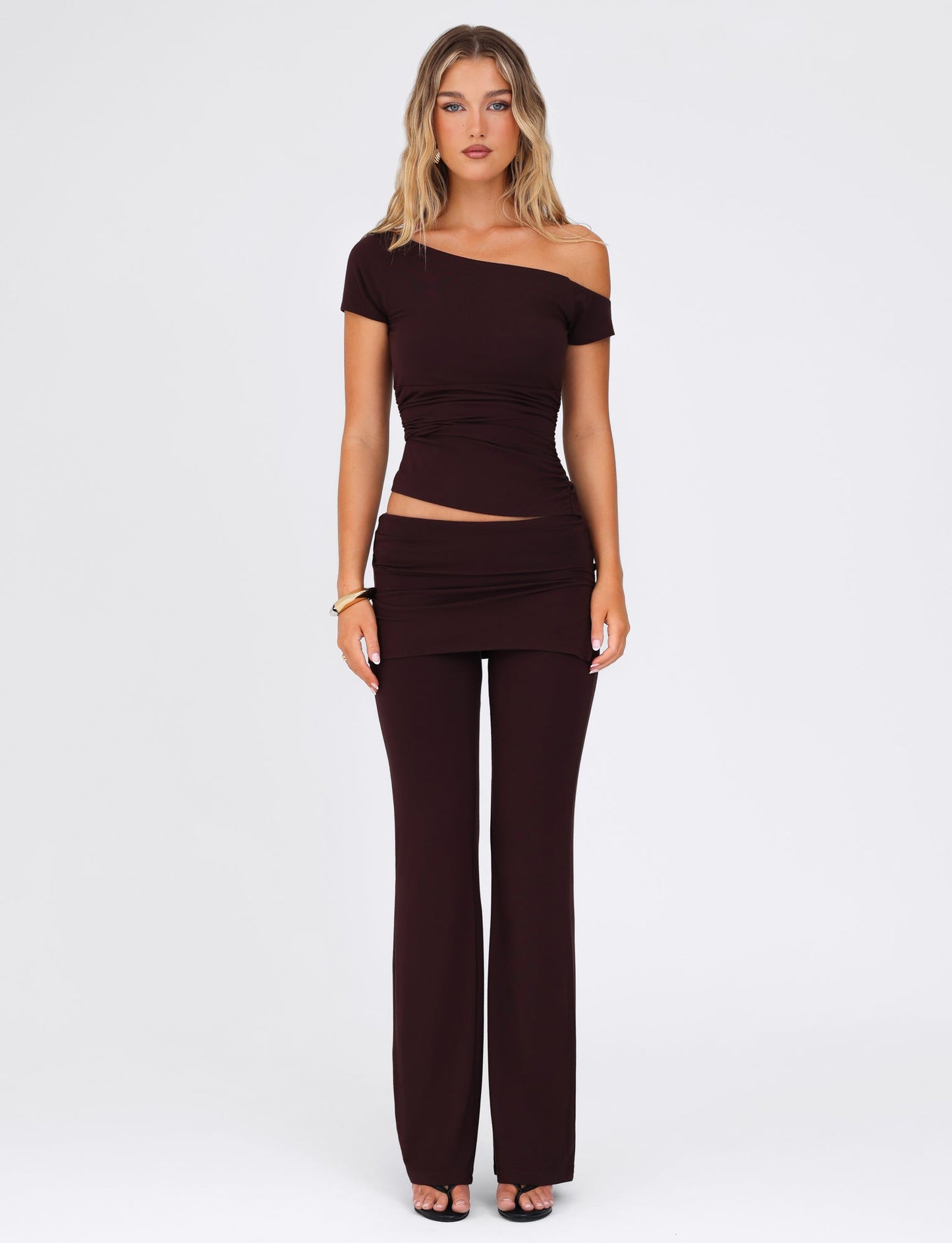 LEILANI PANT - BROWN : CHOCOLATE