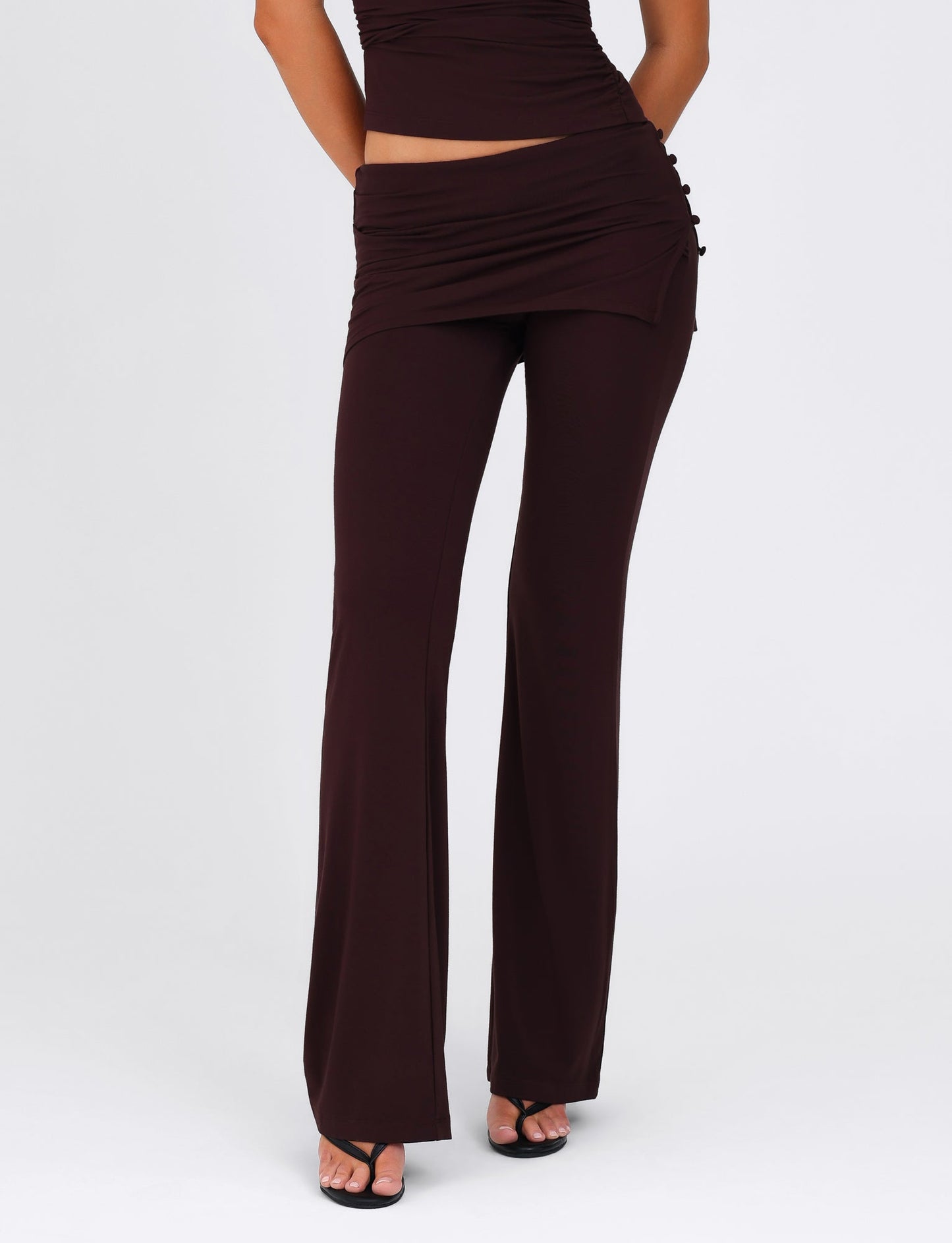 LEILANI PANT - BROWN : CHOCOLATE
