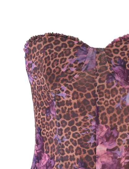 HOLLIS TOP - NEUTRAL : FLORAL : FLORAL LEOPARD