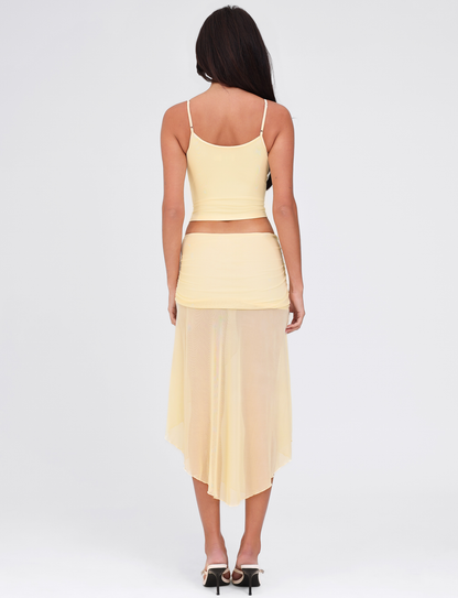 MARIANA SKIRT - YELLOW : PALE YELLOW