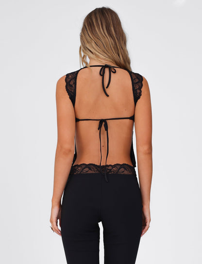 NYOMI TOP - BLACK
