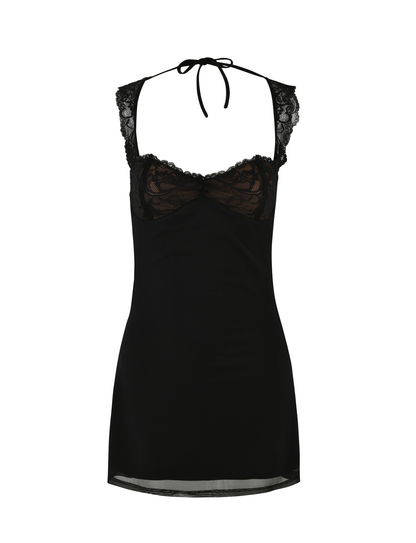 NYOMI MINI DRESS - BLACK