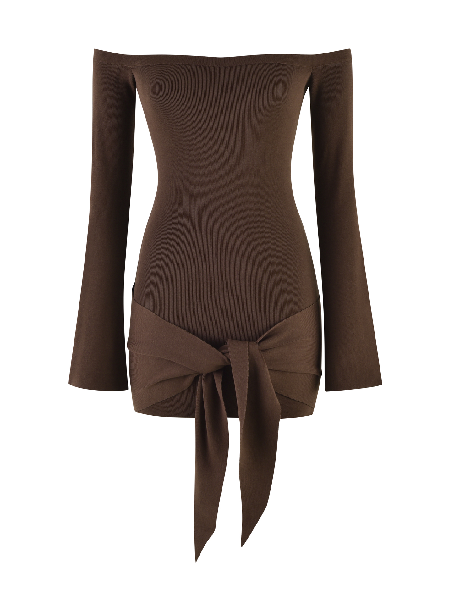 CYPRESS MINI DRESS - BROWN : CHOCOLATE