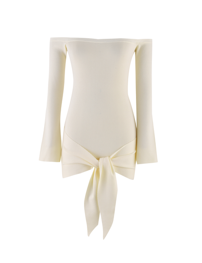 CYPRESS DRESS - WHITE : CREAM