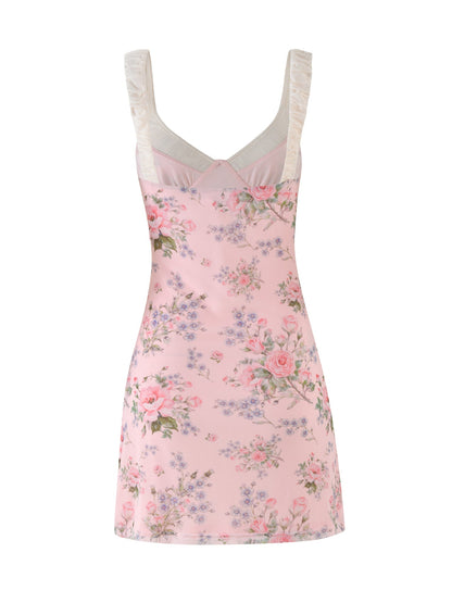 AMARAN MINI DRESS - PINK : FLORAL : WILD FLOWER