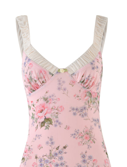 AMARAN MINI DRESS - PINK : FLORAL : WILD FLOWER