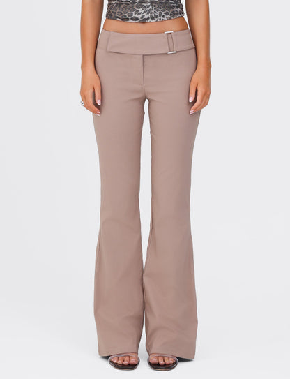 VESPER PANT - BROWN : TAN