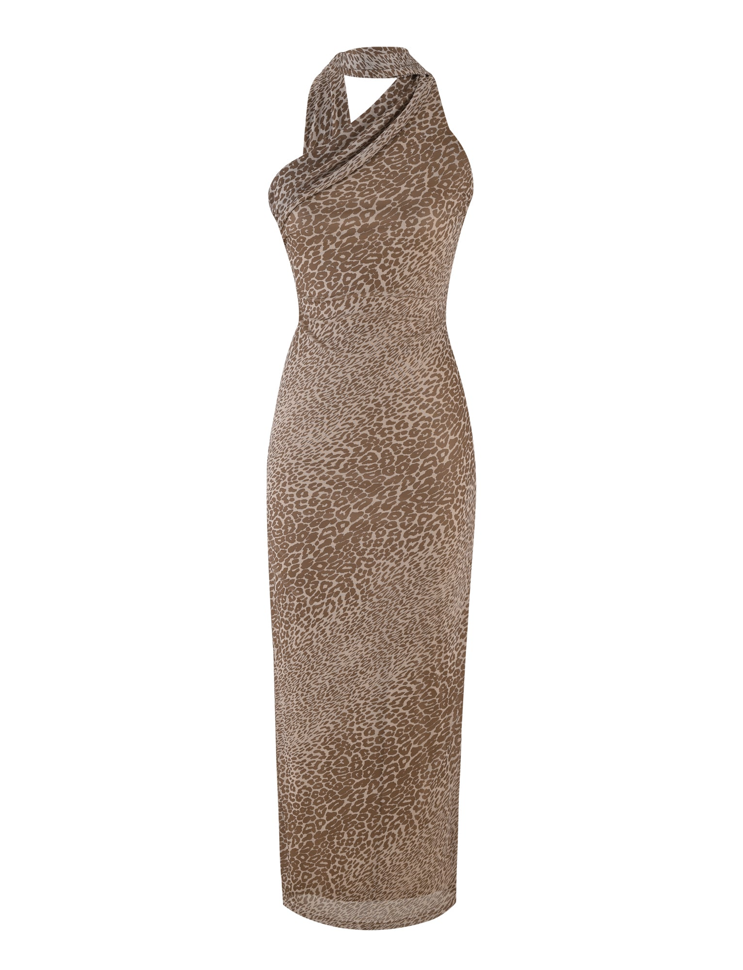 ALLIRA MAXI DRESS - NEUTRAL : LEOPARD