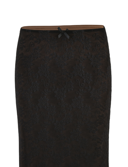 CHARLEIGH SKIRT - BLACK : LACE