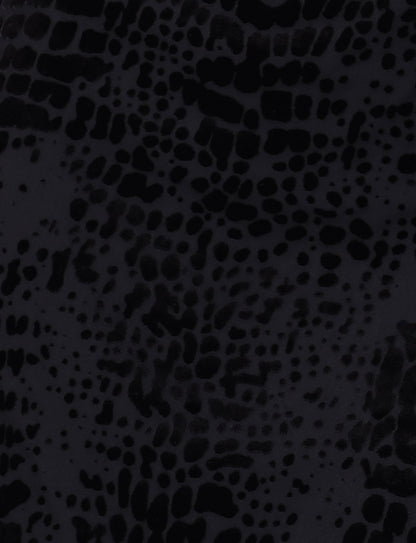 ALLIRA BURNOUT MINI DRESS 2.0 - BLACK : SNAKE