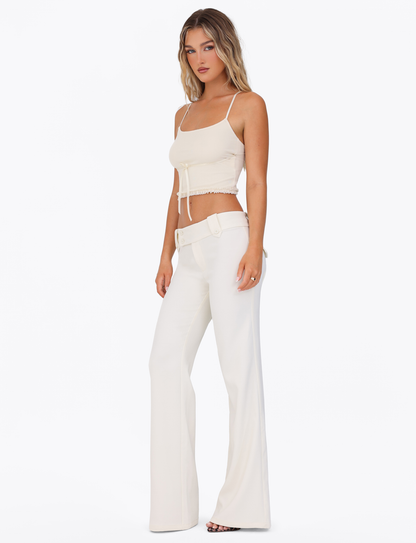 KITTIE PANT - WHITE : CREAM