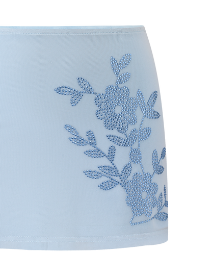 OCTAVIA MINI SKIRT - BABY BLUE