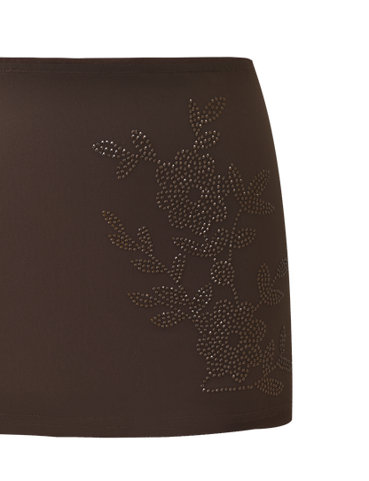 OCTAVIA MINI SKIRT - CHOCOLATE SPARKLE
