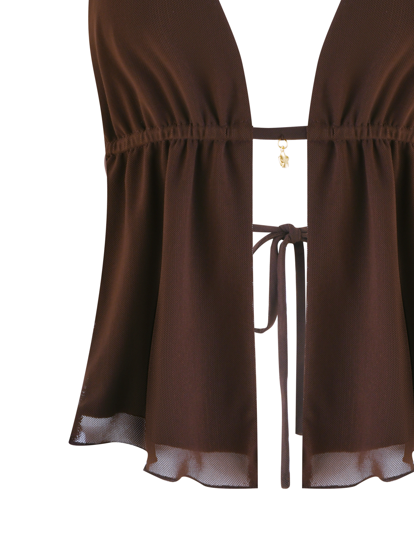 ESHA TOP - BROWN : CHOCOLATE