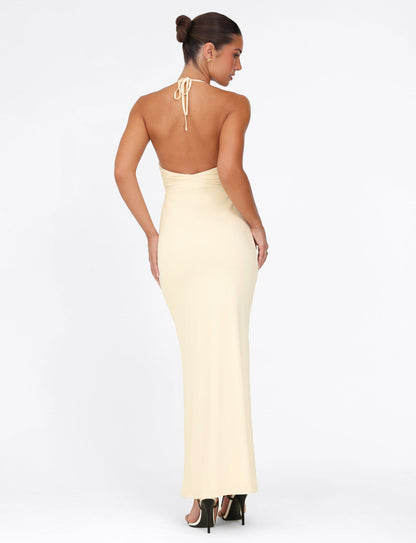 DEENA MAXI DRESS - YELLOW : LEMON