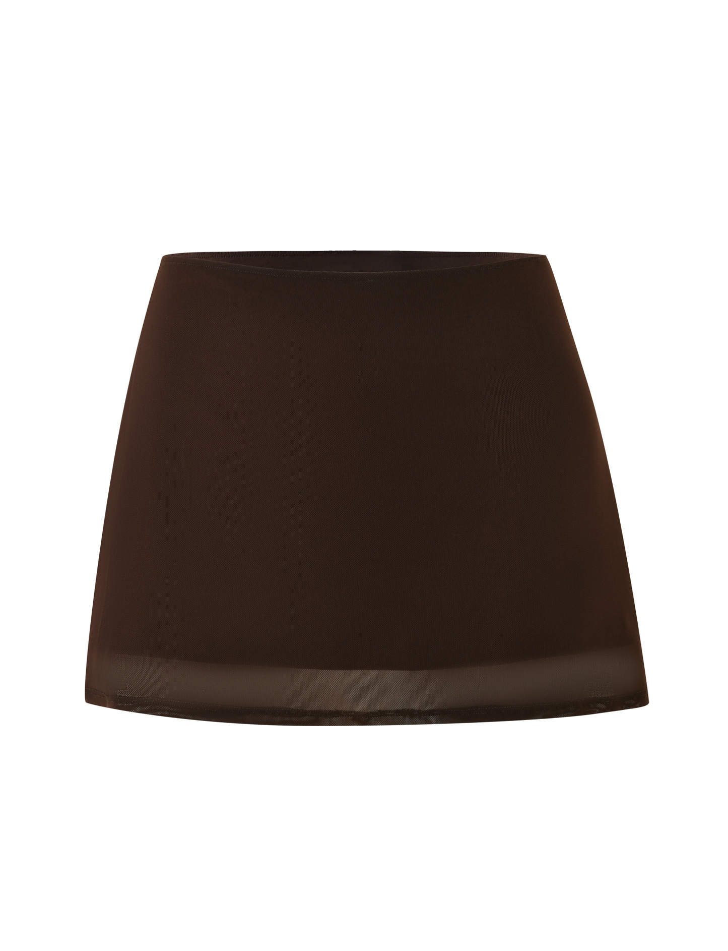 OCTAVIA MINI SKIRT - BROWN : CHOCOLATE
