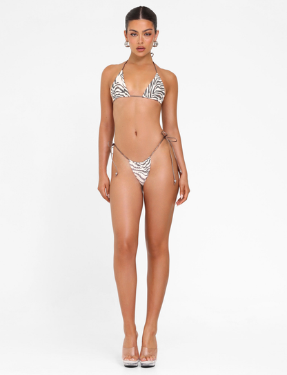 AVE BIKINI TOP - NEUTRAL : ZEBRA