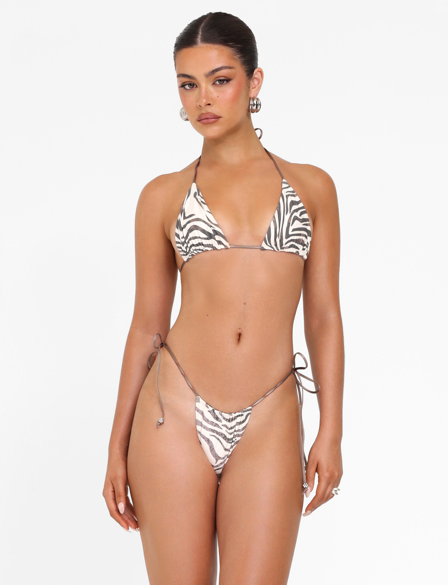 AVE BIKINI TOP - NEUTRAL : ZEBRA