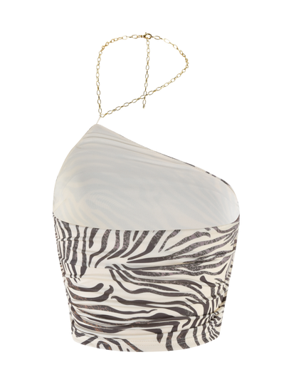 LYRA TOP - NEUTRAL : ZEBRA