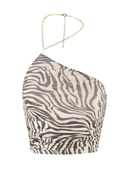 LYRA TOP - NEUTRAL : ZEBRA