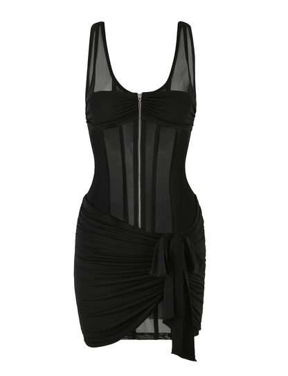 CATERINA MINI DRESS - BLACK