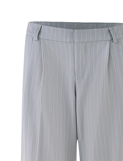 AMBERLY SUIT PANT - GREY : PINSTRIPE : GREY PINSTRIPE