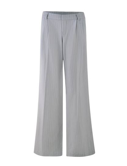 AMBERLY SUIT PANT - GREY : PINSTRIPE : GREY PINSTRIPE