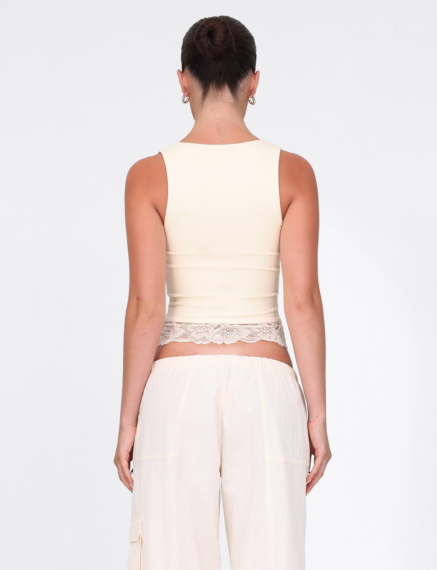 DIONE LACE TOP - YELLOW : BUTTER : SOFT BUTTER