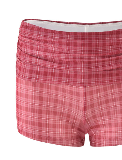 AMARAN SHORT - RED : RED CHECK