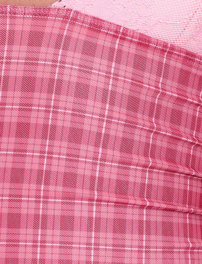 NAVIA DRESS - RED : RED CHECK